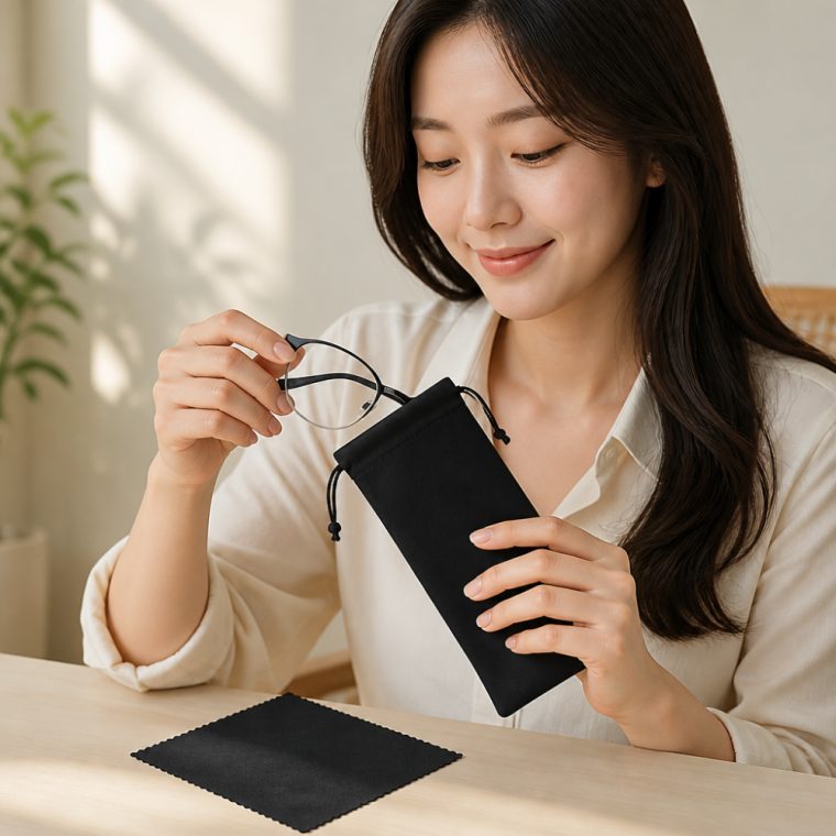안경닦이 극세사 안경파우치 겸용 안경집 3개 묶음 대표 이미지