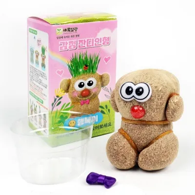 표정 감정 잔디인형 키우기 1p 식물키우기 3개 묶음 대표 이미지