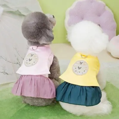 강아지 고양이 한복 애견 의류 원피스 드레스 명절 대표 이미지