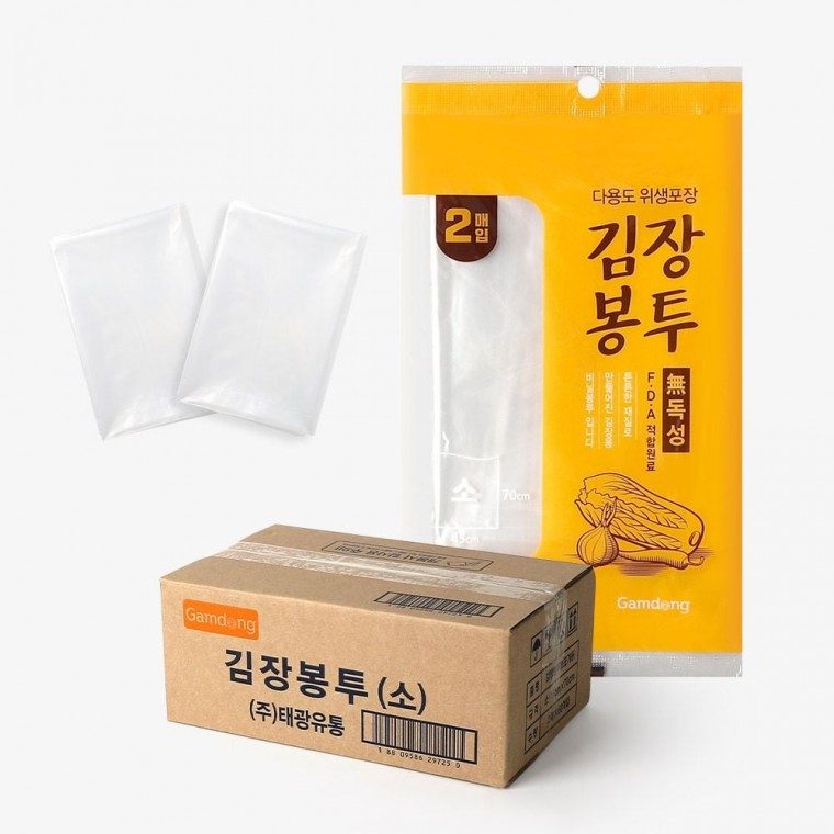 두꺼운 국산 투명비닐 김장봉투 소형 대형비닐봉투 대표 이미지