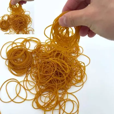 대용량 노란고무줄 500g 선물포장고무줄 대표 이미지