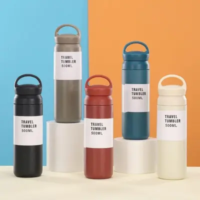 스텐 텀블러 보온 보냉 500ml 각인 라벨 제작 대표 이미지