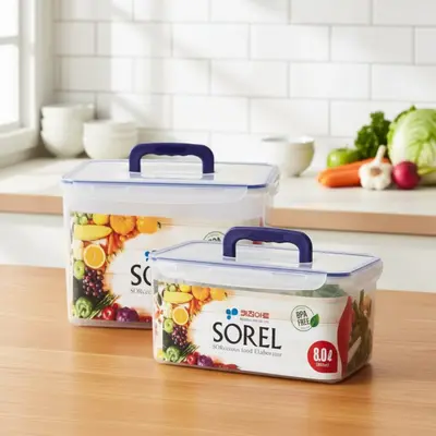 김장 김치통 밀폐용기 투명 식재료 보관함 냉장고 대표 이미지