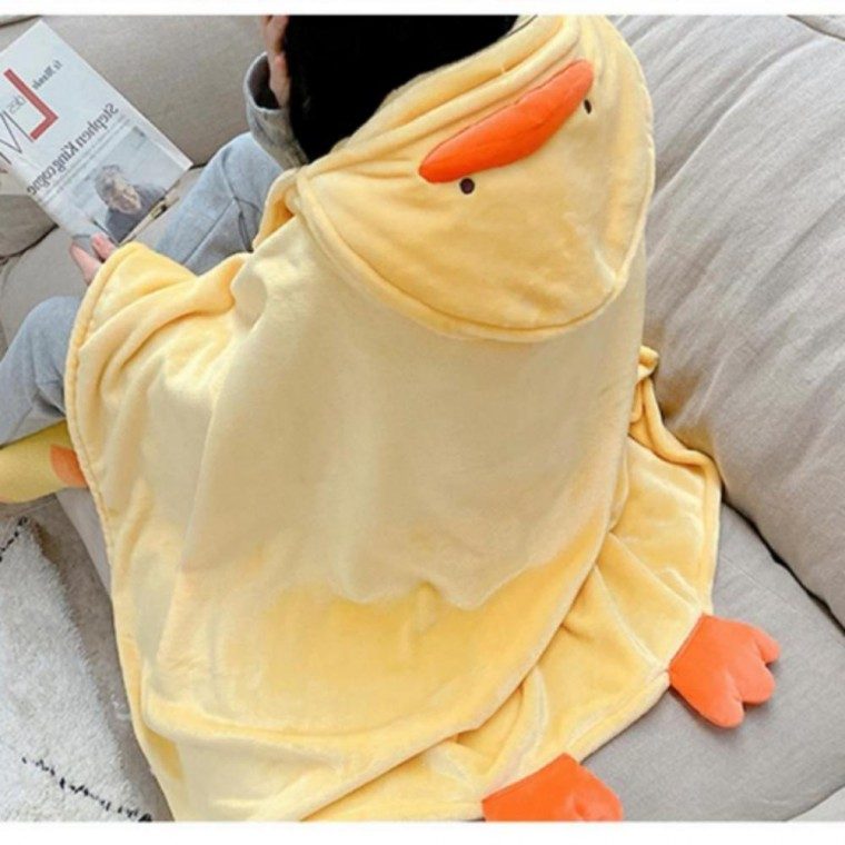 캐릭터 망토 담요 오린이 후드 입는 무릎담요 숄 대표 이미지